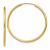 10k 1.5mm Polished Round Endless Hoop Earrings