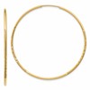 10k 1.25mm Diamond-cut Endless Hoop Earring