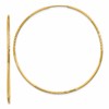 10k 1.25mm Diamond-cut Endless Hoop Earring