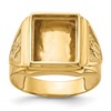 IB Goodman 10k Mens Polished and Textured Masonic Ring Mounting
