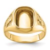 IB Goodman 10k Mens Polished and Textured Masonic Ring Mounting