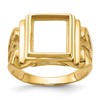 IB Goodman 10k Mens Polished and Textured Masonic Ring Mounting
