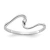 10K White Gold Holds 1-1.4mm Diamond Ring Mounting