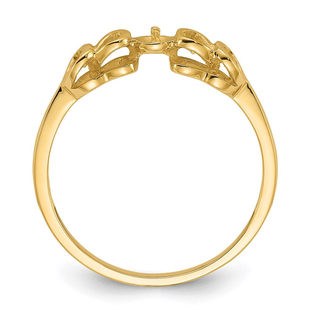 10K Holds 4.0mm Pearl Ring Mounting
