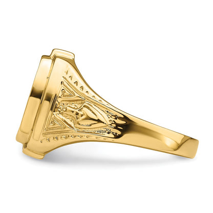 IB Goodman 10k Mens Polished and Textured Masonic Ring Mounting