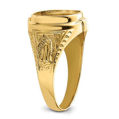 IB Goodman 10k Mens Polished and Textured Masonic Ring Mounting