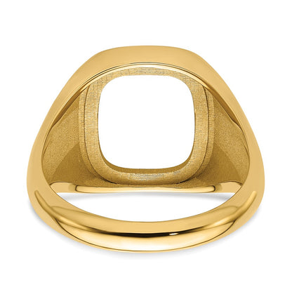 IB Goodman 10k Mens Polished and Textured Masonic Ring Mounting