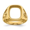 10k Men's Polished and Textured Masonic Ring Mounting