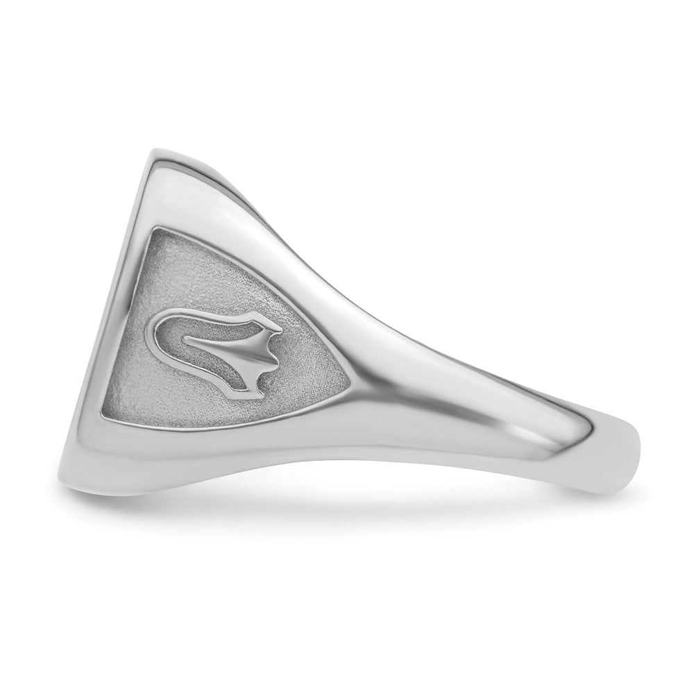 IB Goodman 10k White Gold Mens Polished and Textured Masonic Ring Mounting