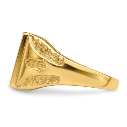 IB Goodman 10k Mens Polished and Textured Masonic Ring Mounting