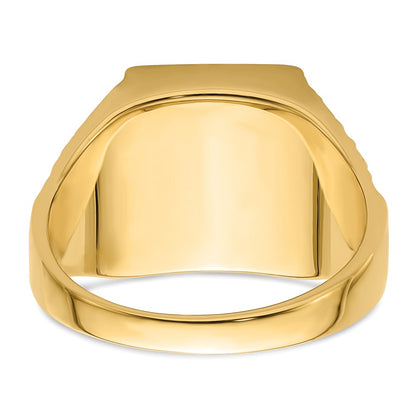 IB Goodman 10k Mens Polished and Textured Masonic Ring Mounting