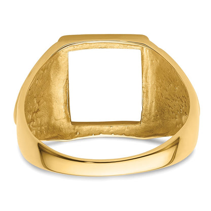 IB Goodman 10k Mens Polished and Textured Masonic Ring Mounting