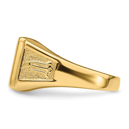 IB Goodman 10k Mens Polished and Textured Rectangle Masonic Ring Mounting