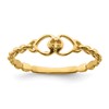 10K Holds 1-1.3mm Diamond Heart Ring Mounting