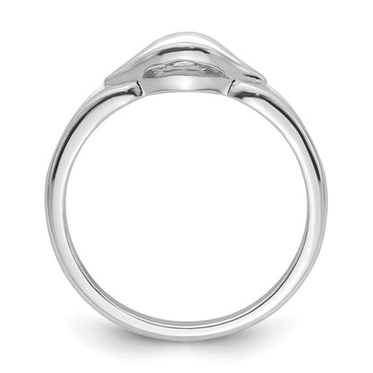 10K White Gold Holds 1-3.3mm Diamond Ring Mounting