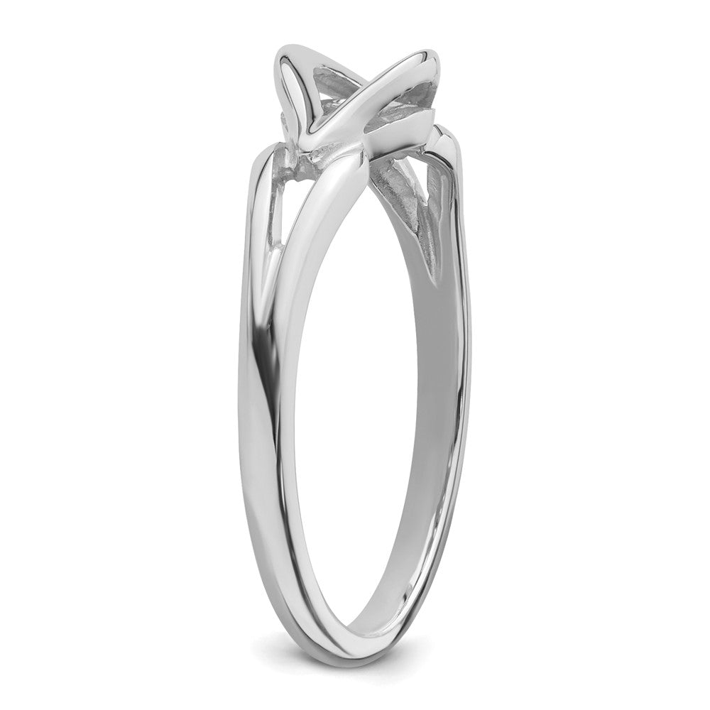 10K White Gold Holds 1-3.3mm Diamond Ring Mounting