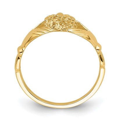 10K Holds 9-1.3mm Stones Ladies Claddagh Ring Mounting