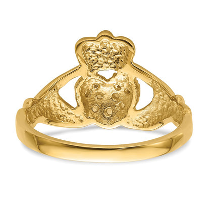 10K Holds 9-1.3mm Stones Ladies Claddagh Ring Mounting