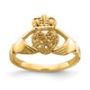 10K Holds 9-1.3mm Stones Ladies Claddagh Ring Mounting