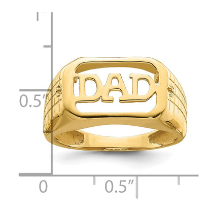 IB Goodman 10k Mens Holds 2-1.1mm Diamonds and Octagon Onyx DAD Ring Mounting