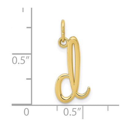 10k Lower Case Letter d Initial Charm