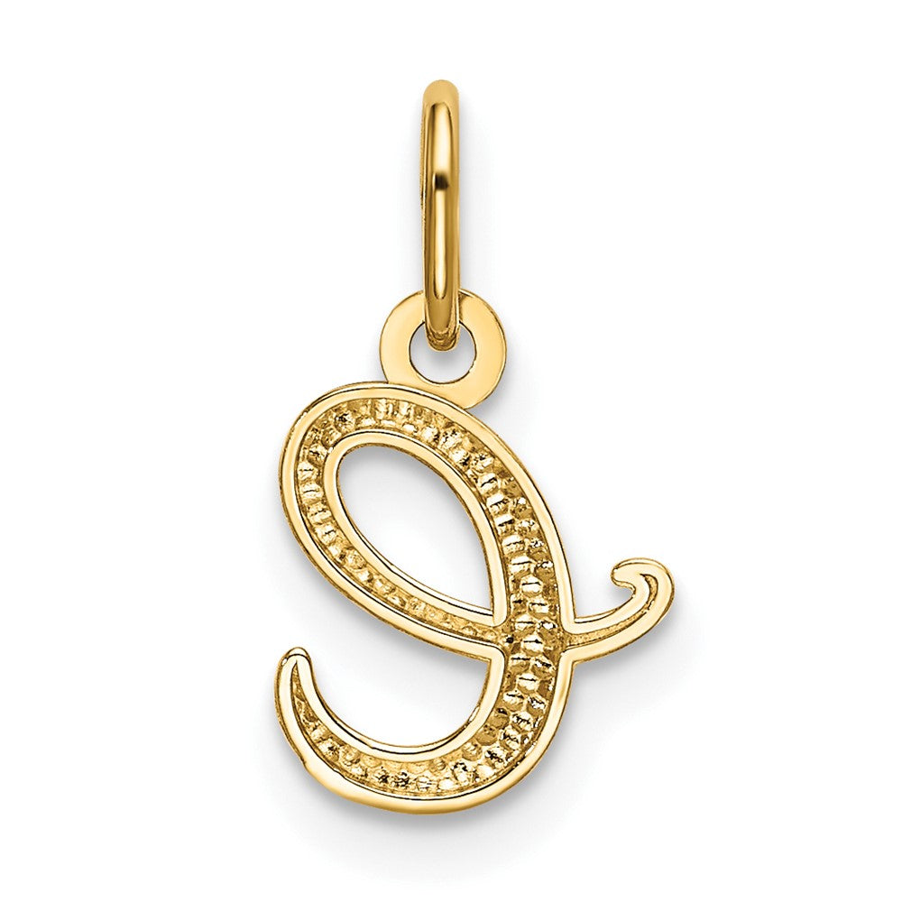 10k Lower Case Letter e Initial Charm