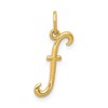 10k Lower Case Letter F Initial Charm