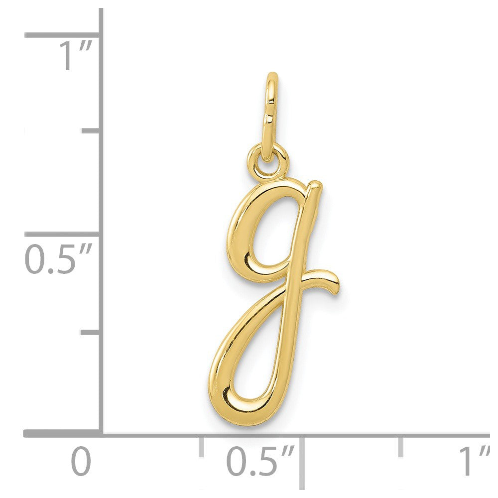10k Lower Case Letter g Initial Charm