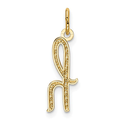 10k Lower Case Letter h Initial Charm