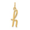 10k Lower Case Letter h Initial Charm