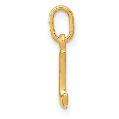 10k Lower Case Letter i Initial Charm