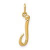 10k Lower Case Letter j Initial Charm