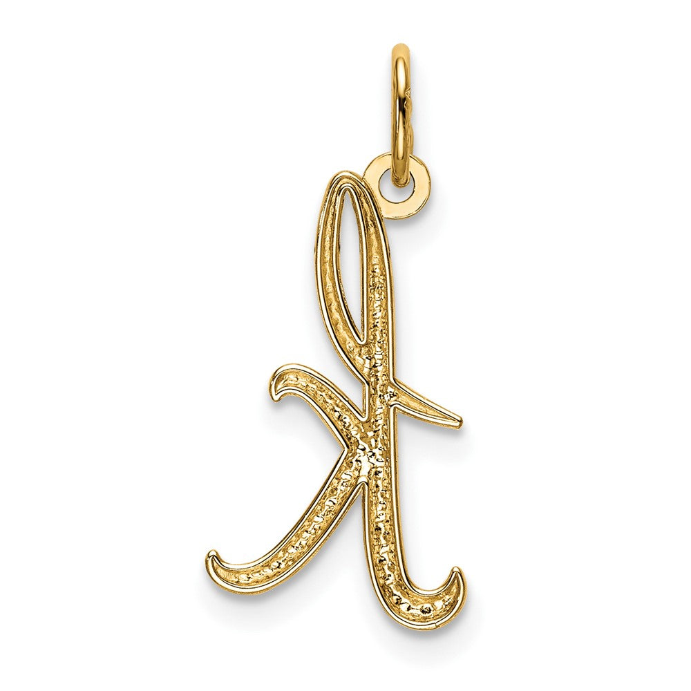 10k Lower Case Letter k Initial Charm