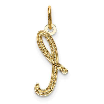 10k Lower Case Letter l Initial Charm