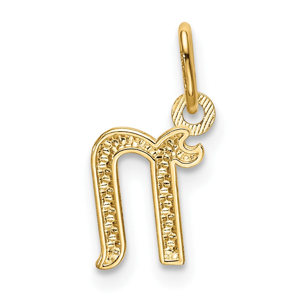 10k Lower Case Letter n Initial Charm