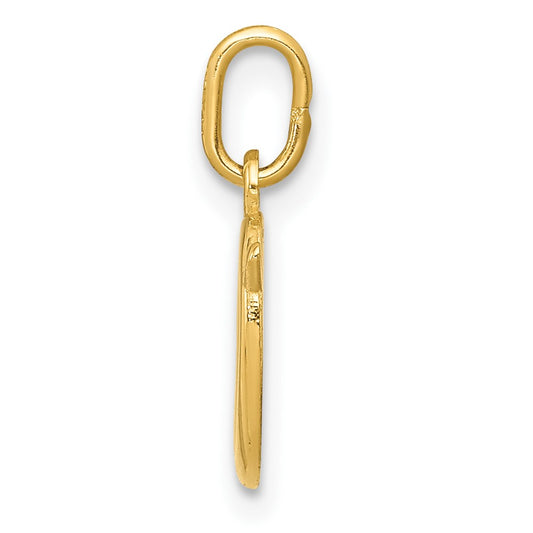 10k Lower Case Letter o Initial Charm