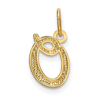 10k Lower Case Letter o Initial Charm