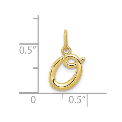 10k Lower Case Letter o Initial Charm