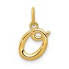 10k Lower Case Letter o Initial Charm