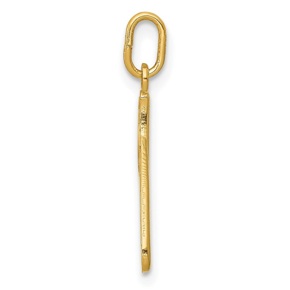 10k Lower Case Letter p  Initial Charm
