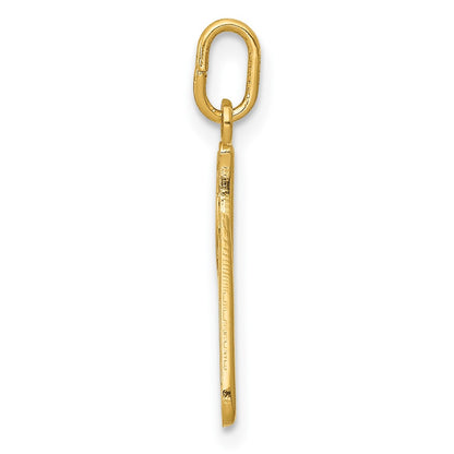 10k Lower Case Letter p  Initial Charm