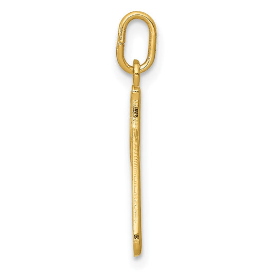 10k Lower Case Letter p  Initial Charm