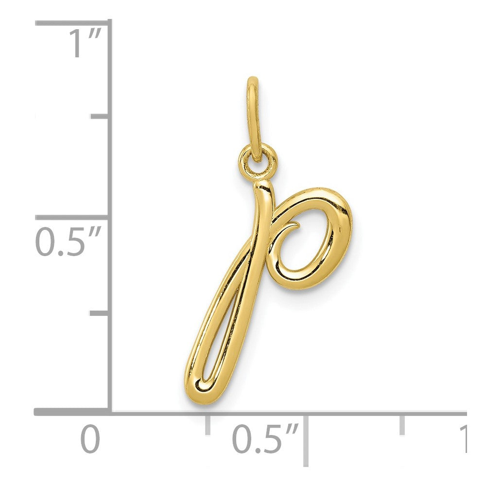 10k Lower Case Letter p  Initial Charm