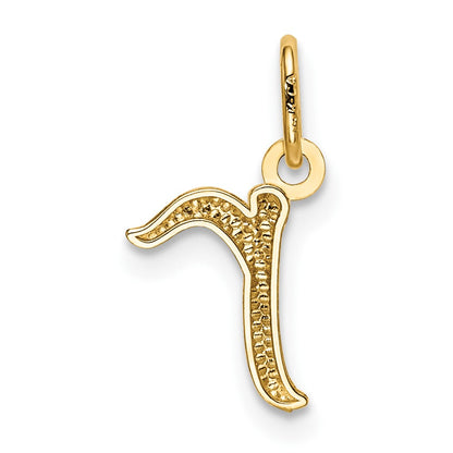 10k Lower Case Letter r Initial Charm