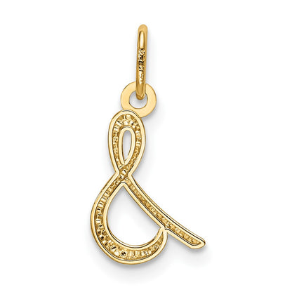 10k Lower Case Letter s Initial Charm