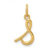 10k Lower Case Letter s Initial Charm