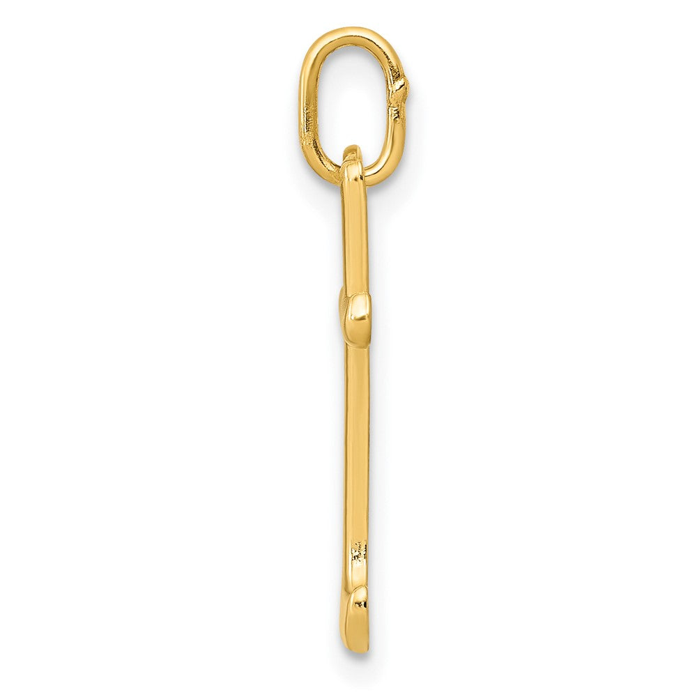 10k Lower Case Letter t Initial Charm