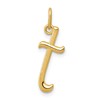 10k Lower Case Letter t Initial Charm