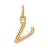 10k Lower Case Letter v Initial Charm