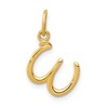 10k Lower Case Letter w Initial Charm